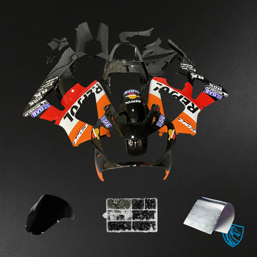Honda CBR929RR (2000-2001) Red & Orange Repjol - Fairing Kit
