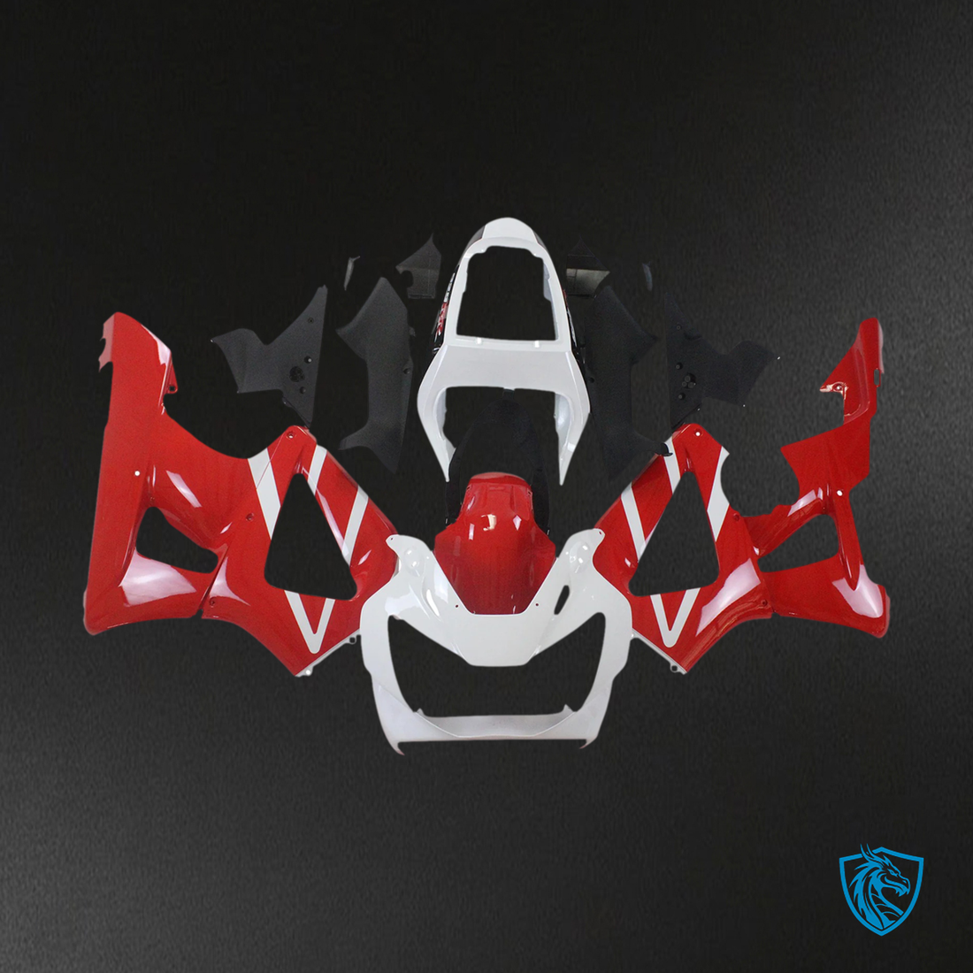 Honda CBR929RR (2000-2001) Red & White - Fairing Kit
