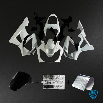 Honda CBR929RR (2000-2001) White & Black - Fairing Kit