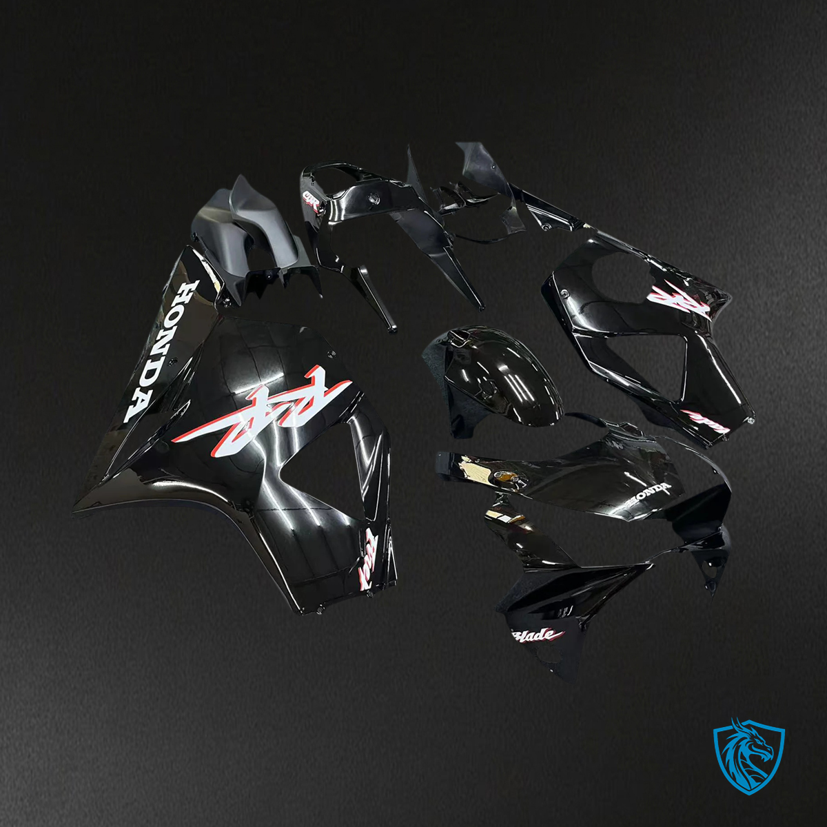 Honda CBR954RR (2002-2003) Black - Fairing Kit