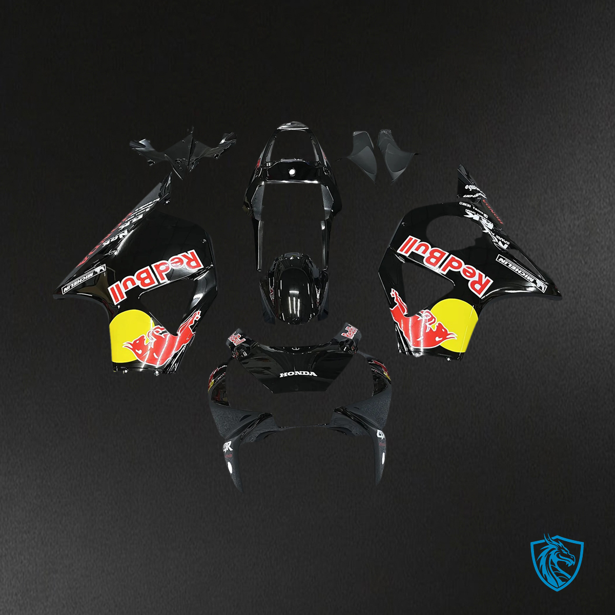 Honda CBR954RR (2002-2003) Black & Yellow - Fairing Kit