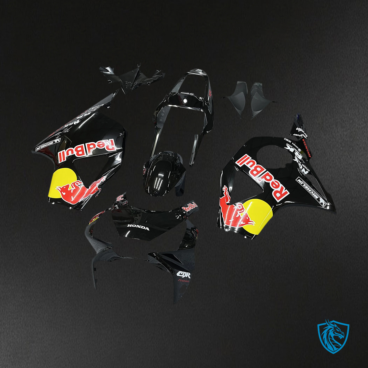 Honda CBR954RR (2002-2003) Black & Yellow - Fairing Kit