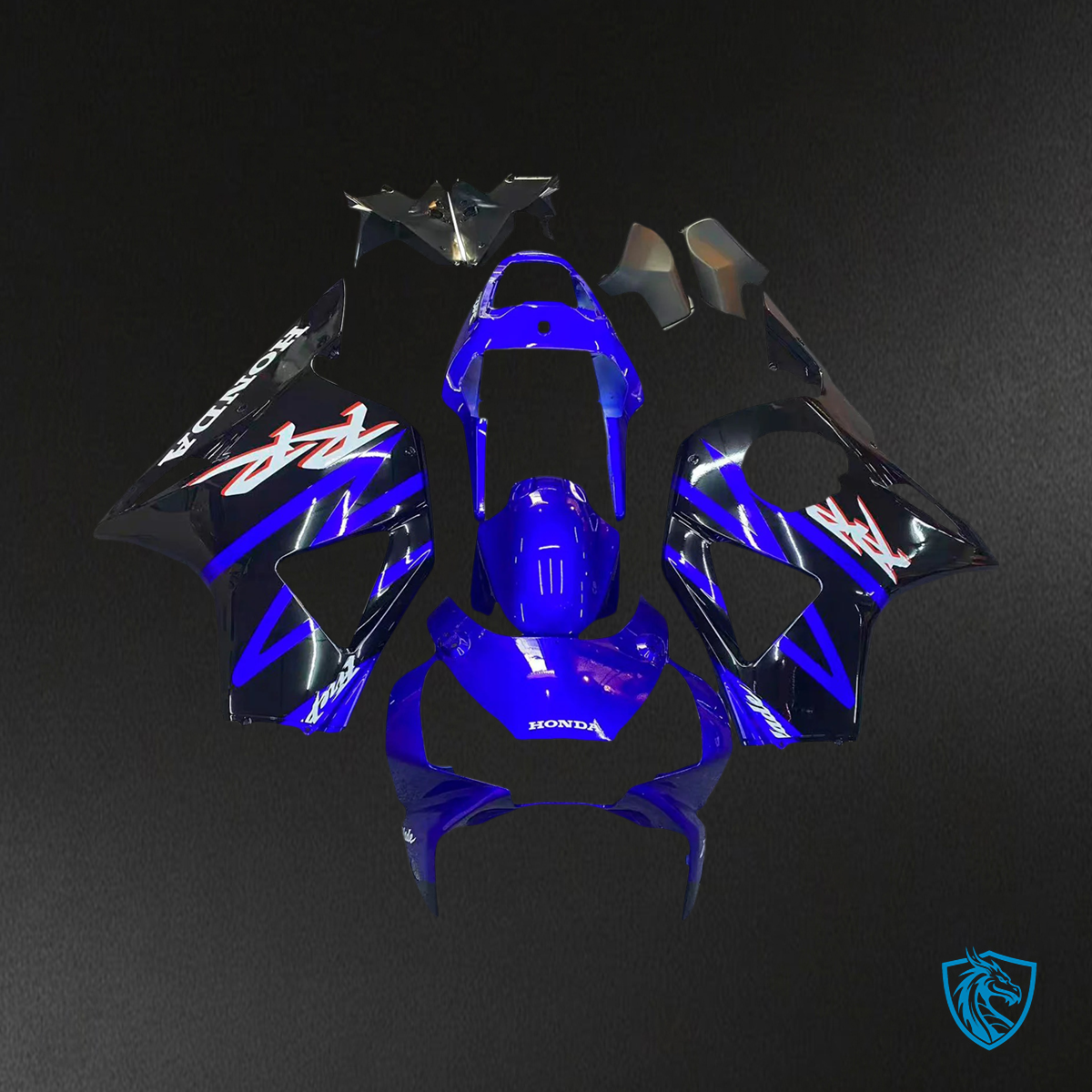 Honda CBR954 (2002-2003) Blue & Black - Fairing Kit