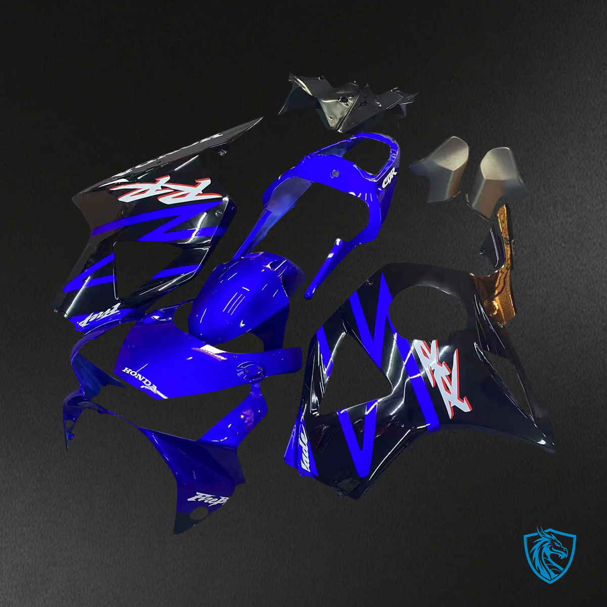 Honda CBR954 (2002-2003) Blue & Black - Fairing Kit