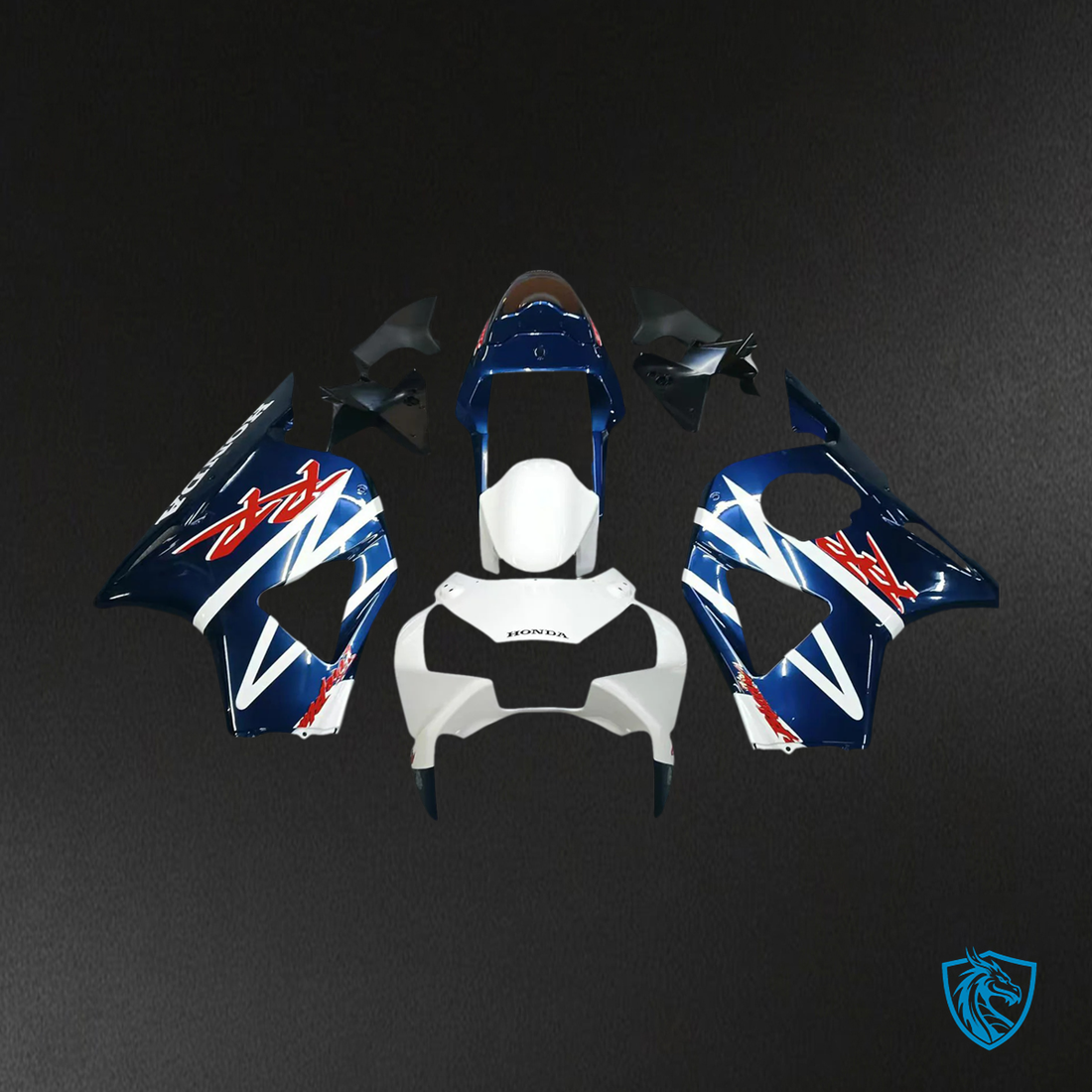 Honda CBR954 (2002-2003) Blue & Black - Fairing Kit