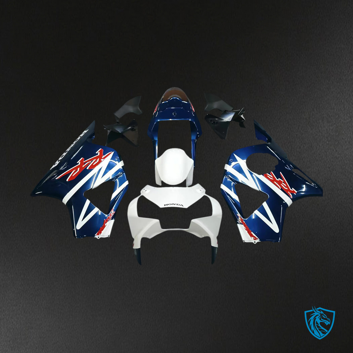 Honda CBR954 (2002-2003) Blue & Black - Fairing Kit