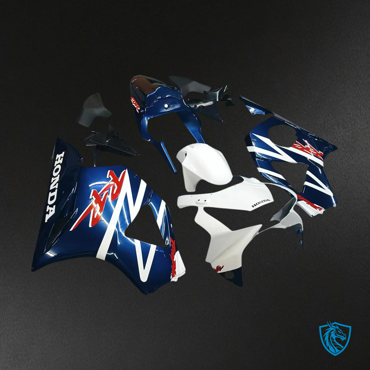 Honda CBR954 (2002-2003) Blue & Black - Fairing Kit