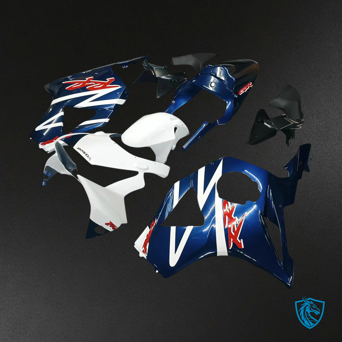 Honda CBR954 (2002-2003) Blue & Black - Fairing Kit