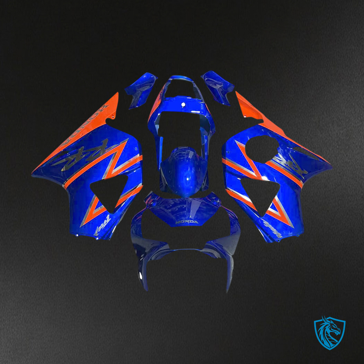 Honda CBR954 (2002-2003) Blue & Orange - Fairing Kit