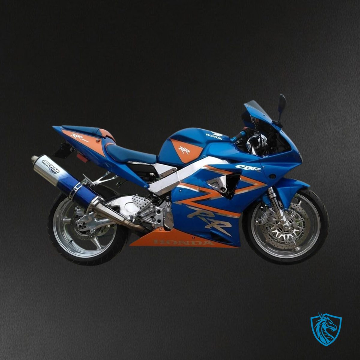 Honda CBR954 (2002-2003) Blue & Black - Fairing Kit