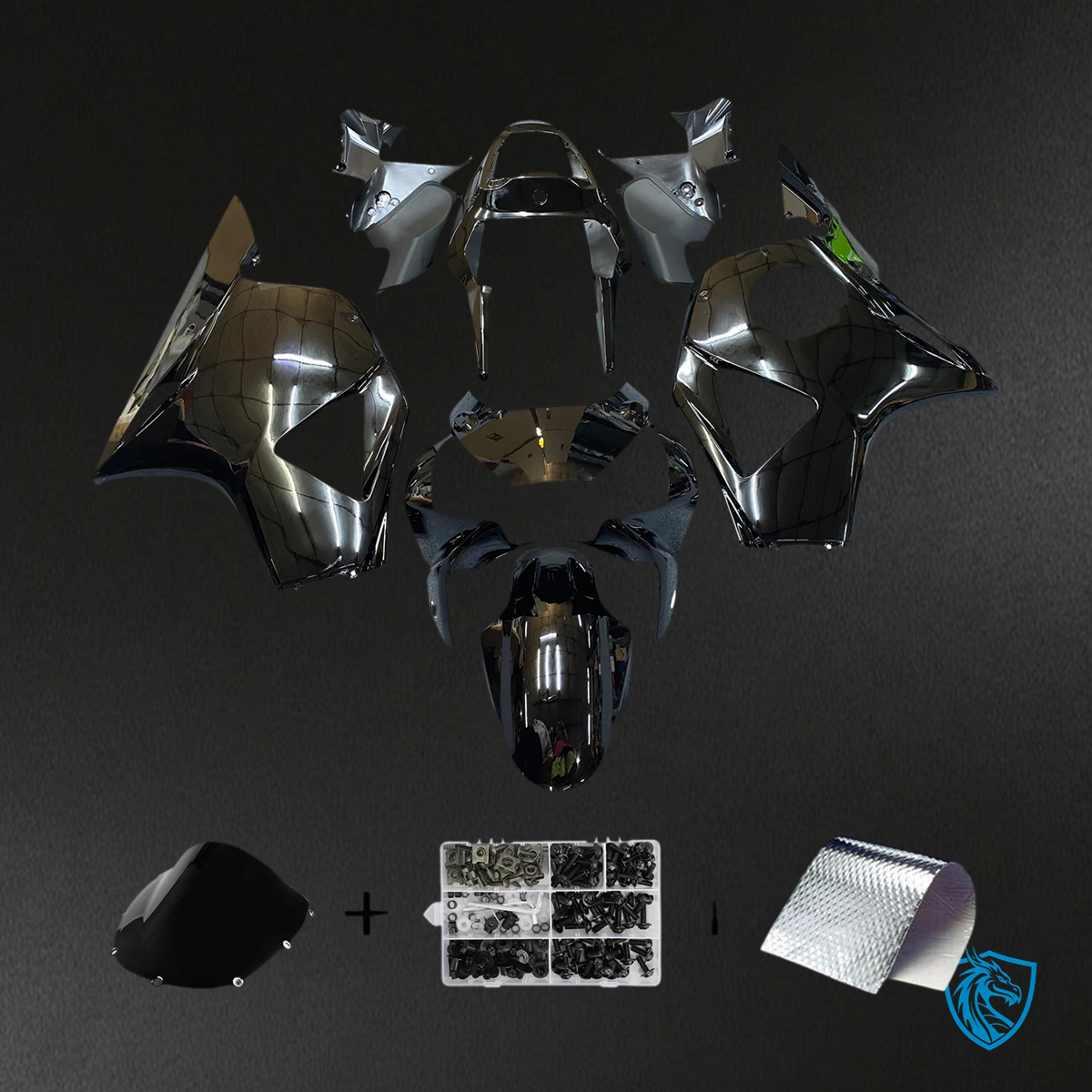 Honda CBR954 (2002-2003) Black - Fairing Kit