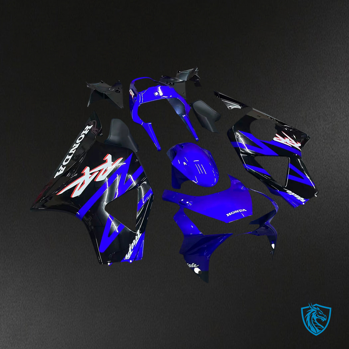 Honda CBR954 (2002-2003) Blue & Black - Fairing Kit