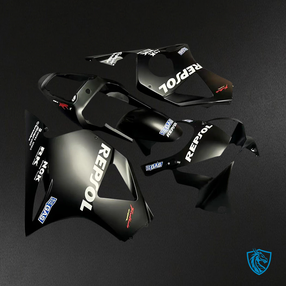 Honda CBR954 (2002-2003) Black Repsol - Fairing Kit