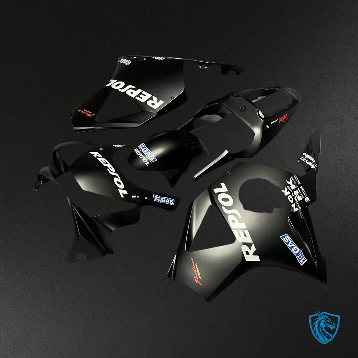 Honda CBR954 (2002-2003) Black Repsol - Fairing Kit