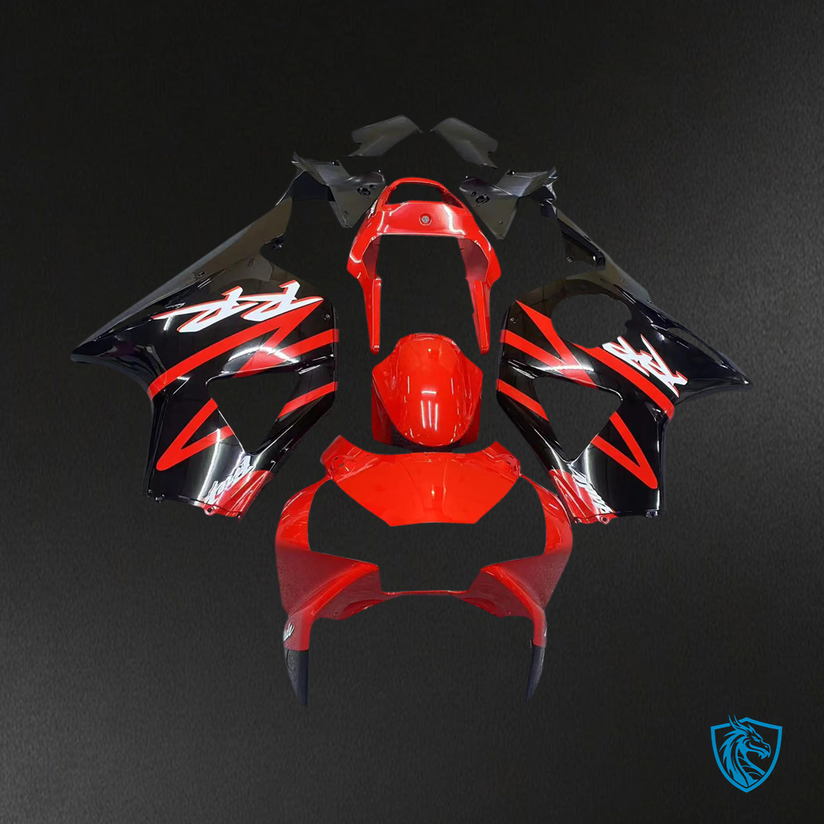 Honda CBR954 (2002-2003) Red & Black - Fairing Kit