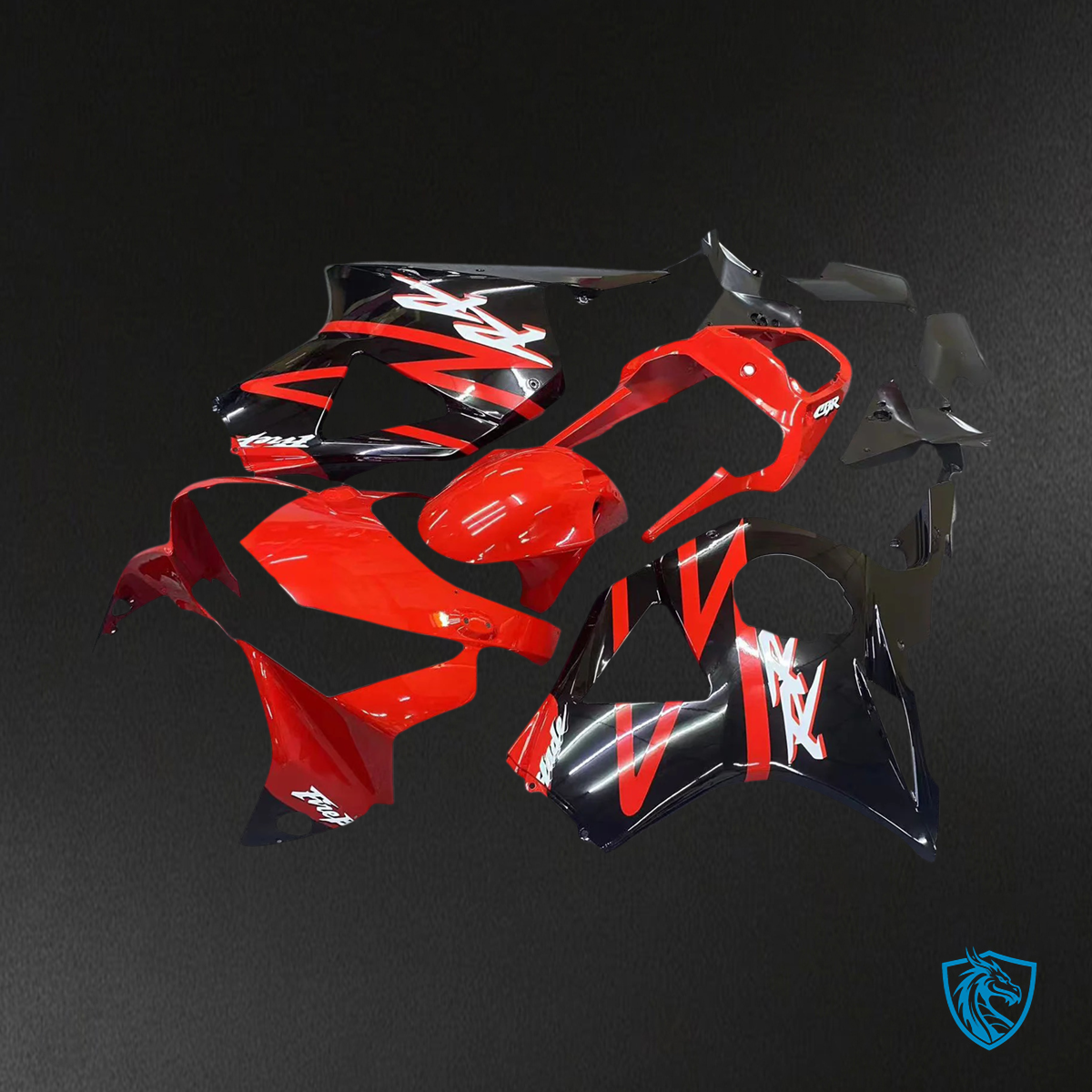 Honda CBR954 (2002-2003) Red & Black - Fairing Kit