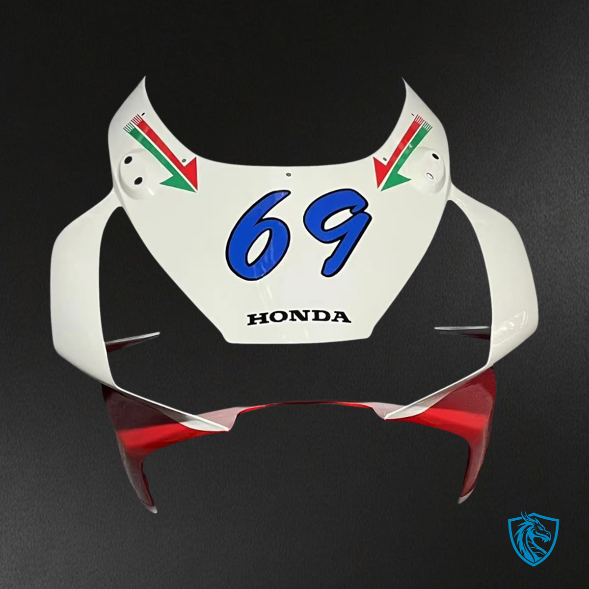 Honda CBR954 (2002-2003) White Green & Red Line - Fairing Kit