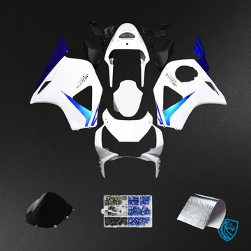 Honda CBR954 (2002-2003) White & Blue - Fairing Kit