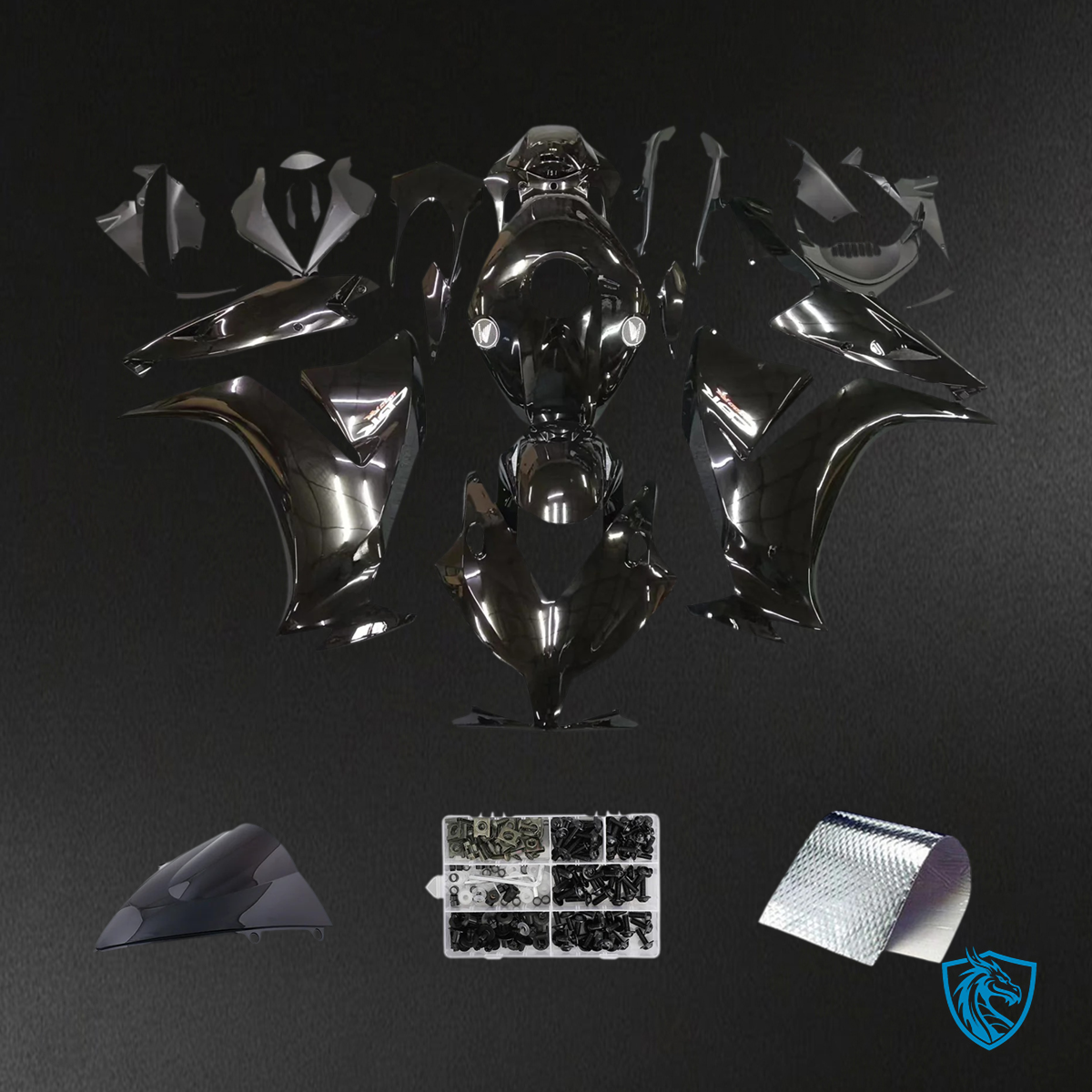 Honda CBR1000RR (2012-2016) Black - Fairing Kit