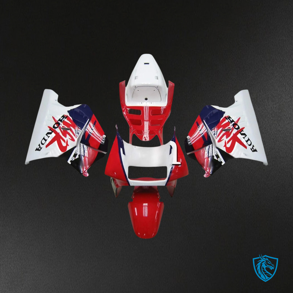 Honda NSR250 PGM-3 (1990-1993) Red Style 1 - Fairing Kit