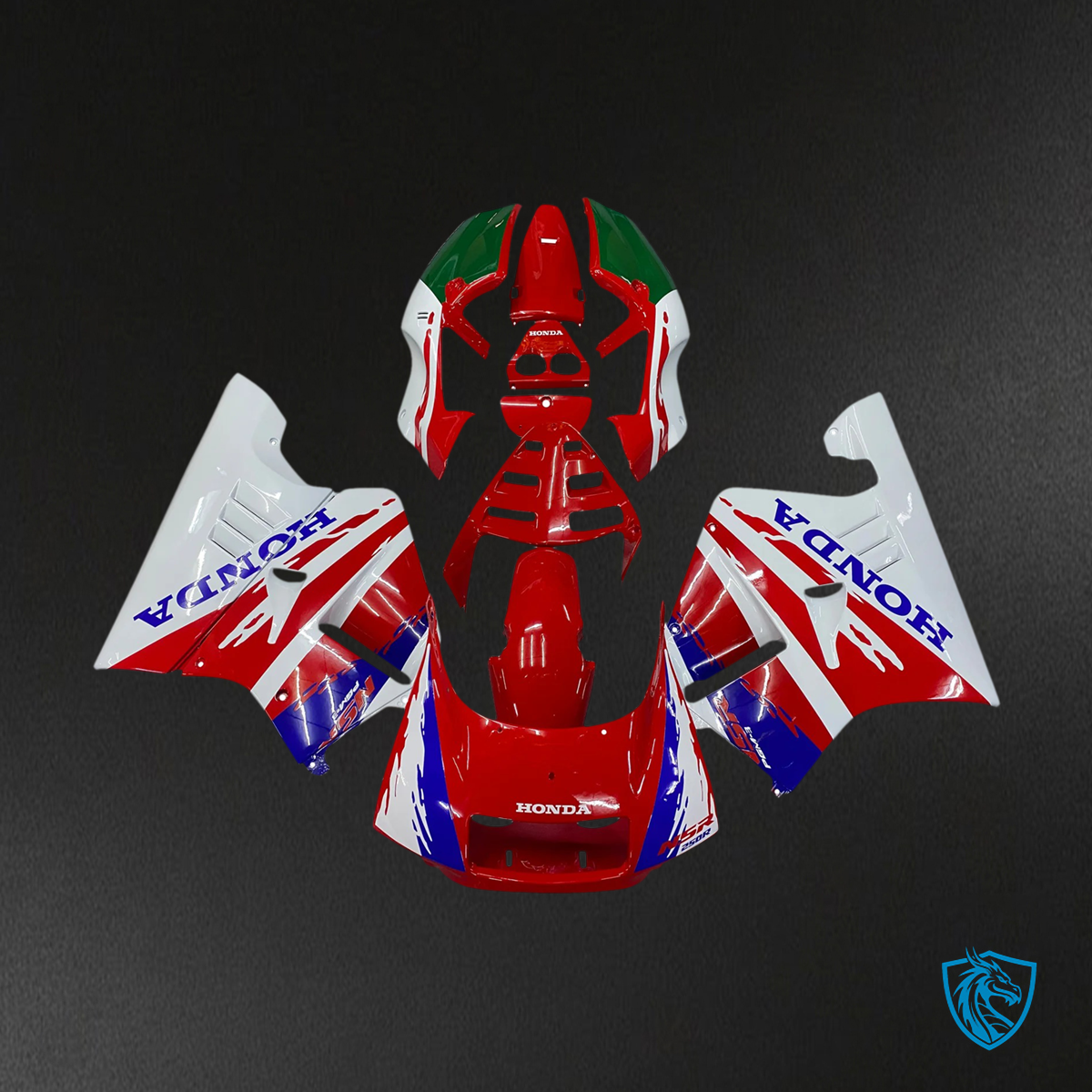 Honda NSR250 PGM-3 (1990-1993) Red Style 4 - Fairing Kit