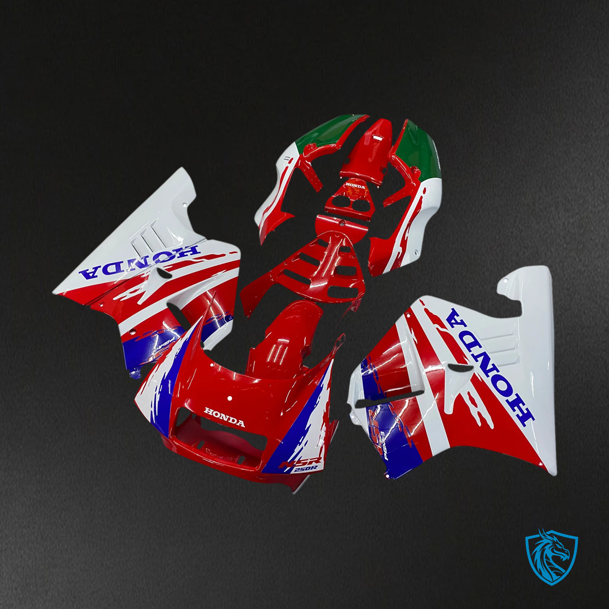 Honda NSR250 PGM-3 (1990-1993) Red Style 4 - Fairing Kit