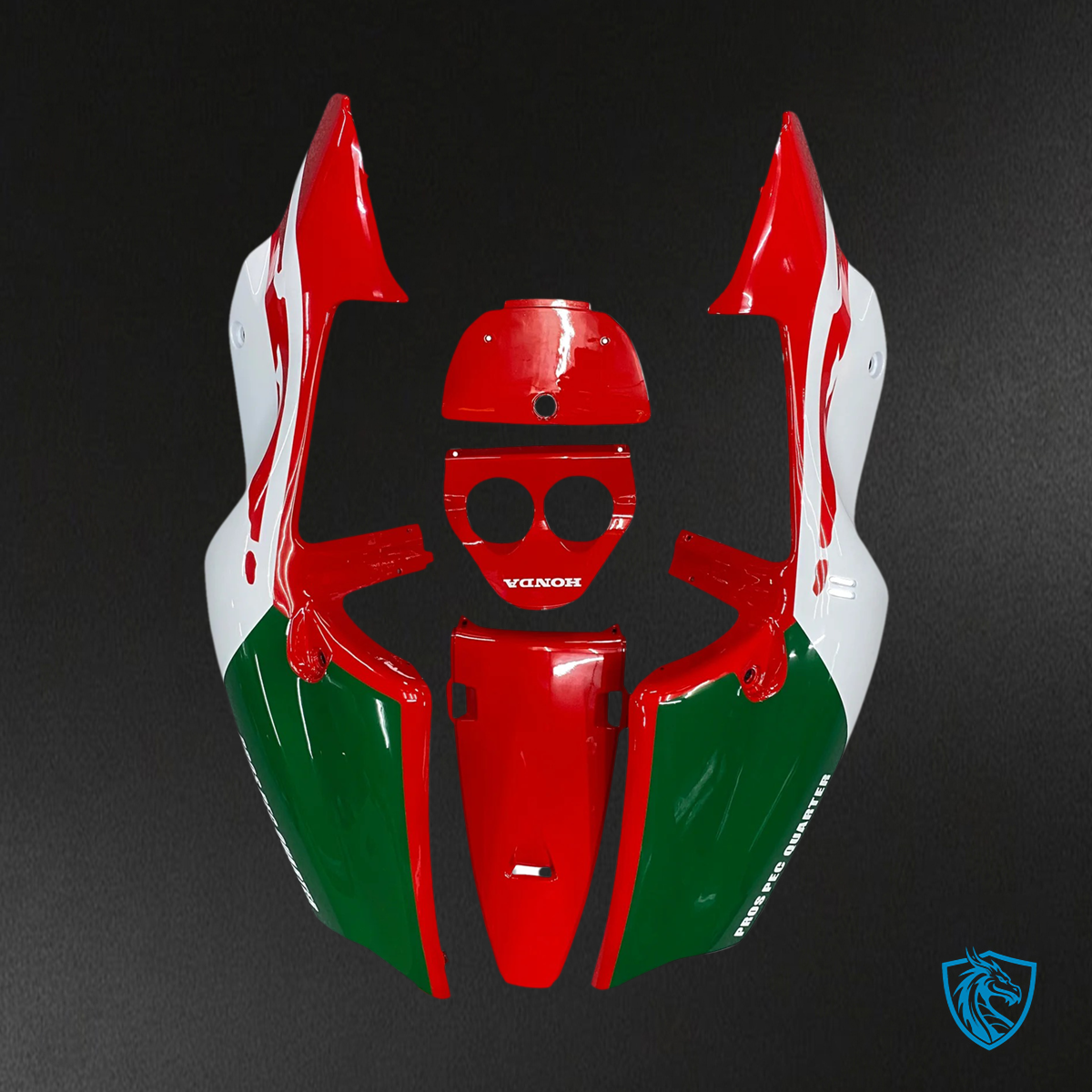 Honda NSR250 PGM-3 (1990-1993) Red Style 4 - Fairing Kit