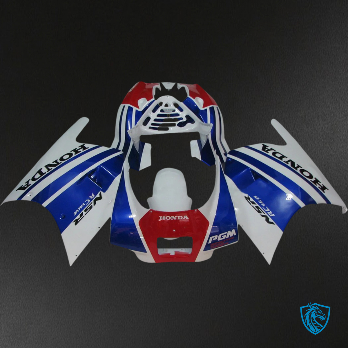Honda NSR250R (1988) Blue & Red - Fairing Kit