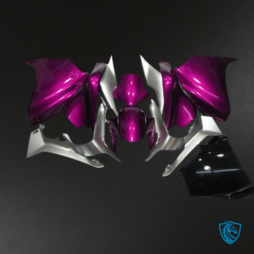 Honda VFR1200 (2010-2013) Dark Pink & Silver Fairing Kit - Aftermarket ABS Bodywork