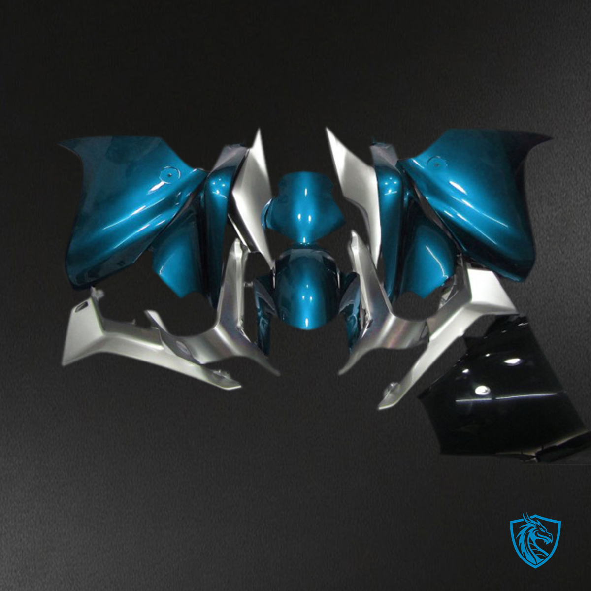 Honda VFR1200 (2010-2013) Light Blue & Silver - MERGEment Motorcycle Fairings Kit
