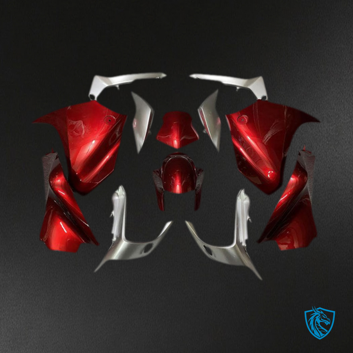 Honda VFR1200 (2010-2013) Red & Silver Motorcycle - Fairing Kit | ABS Bodywork