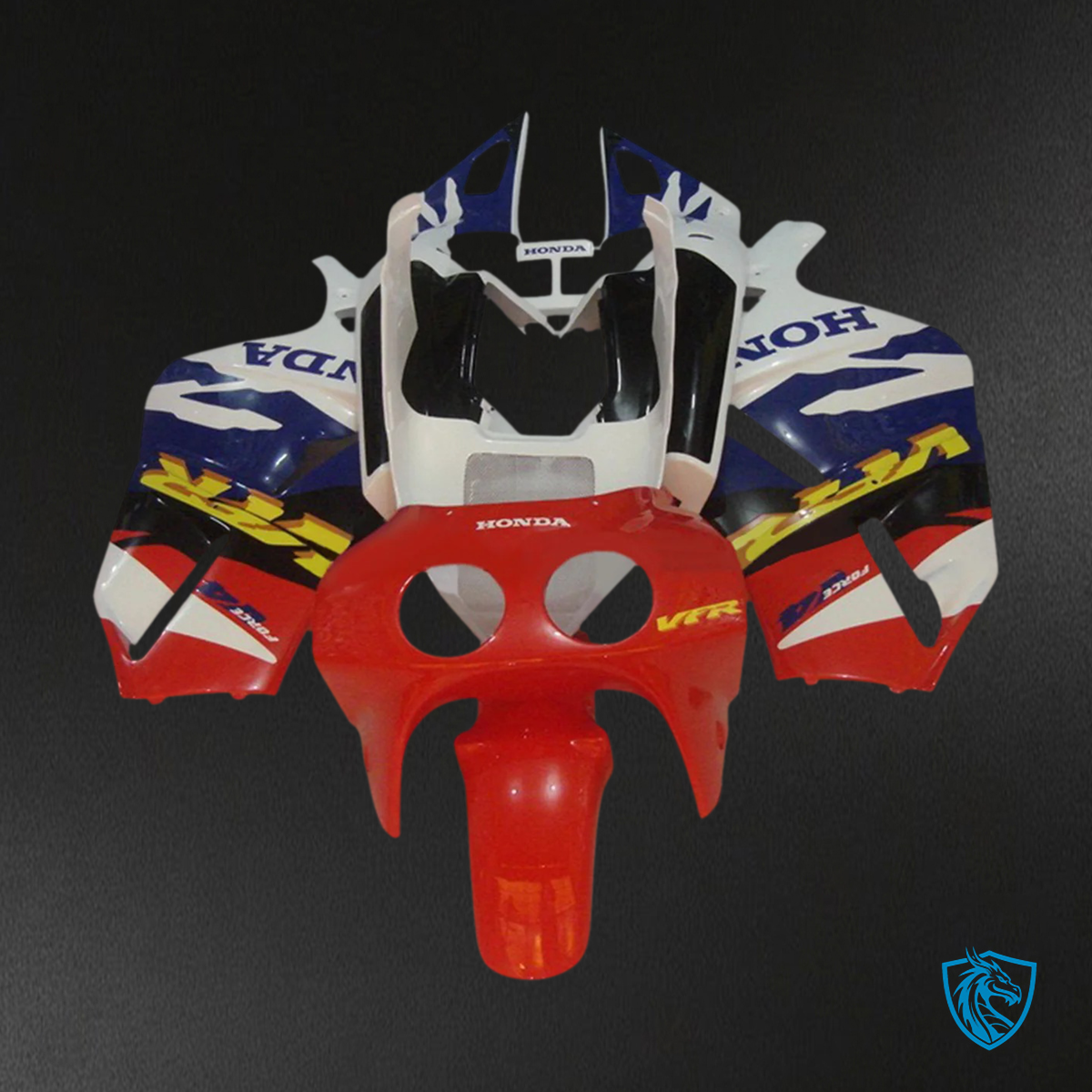 Honda VFR400R NC30 (1988-1992) Red & Blue ABS Fairing Kit - Side View