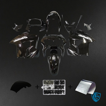 Honda VFR800 (1998-2001) Black ABS Fairing Kit - Front View