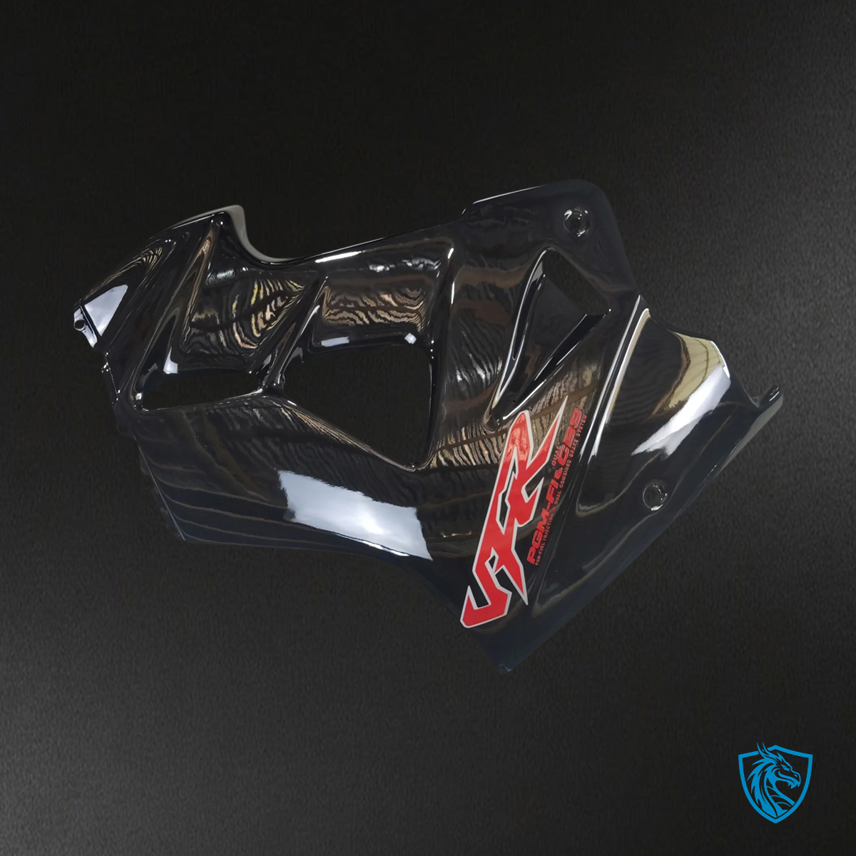 Honda VFR800 (1998-2001) Black & Red Logo ABS Fairing Kit - Lower Fairing Panel