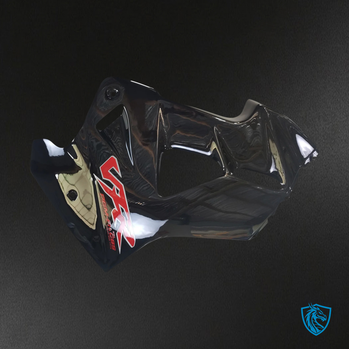 Honda VFR800 (1998-2001) Black & Red Logo ABS Fairing Kit - Detail View