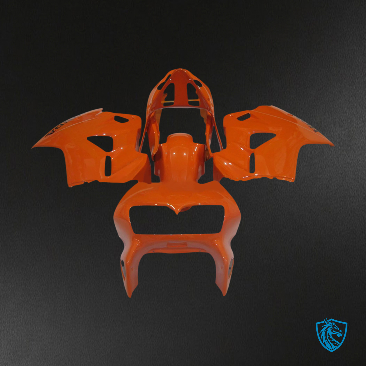 Honda VFR800 (1998-2001) Orange ABS Fairing Kit - Side View Left