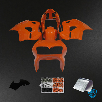 Honda VFR800 (1998-2001) Orange ABS Fairing Kit - Front View
