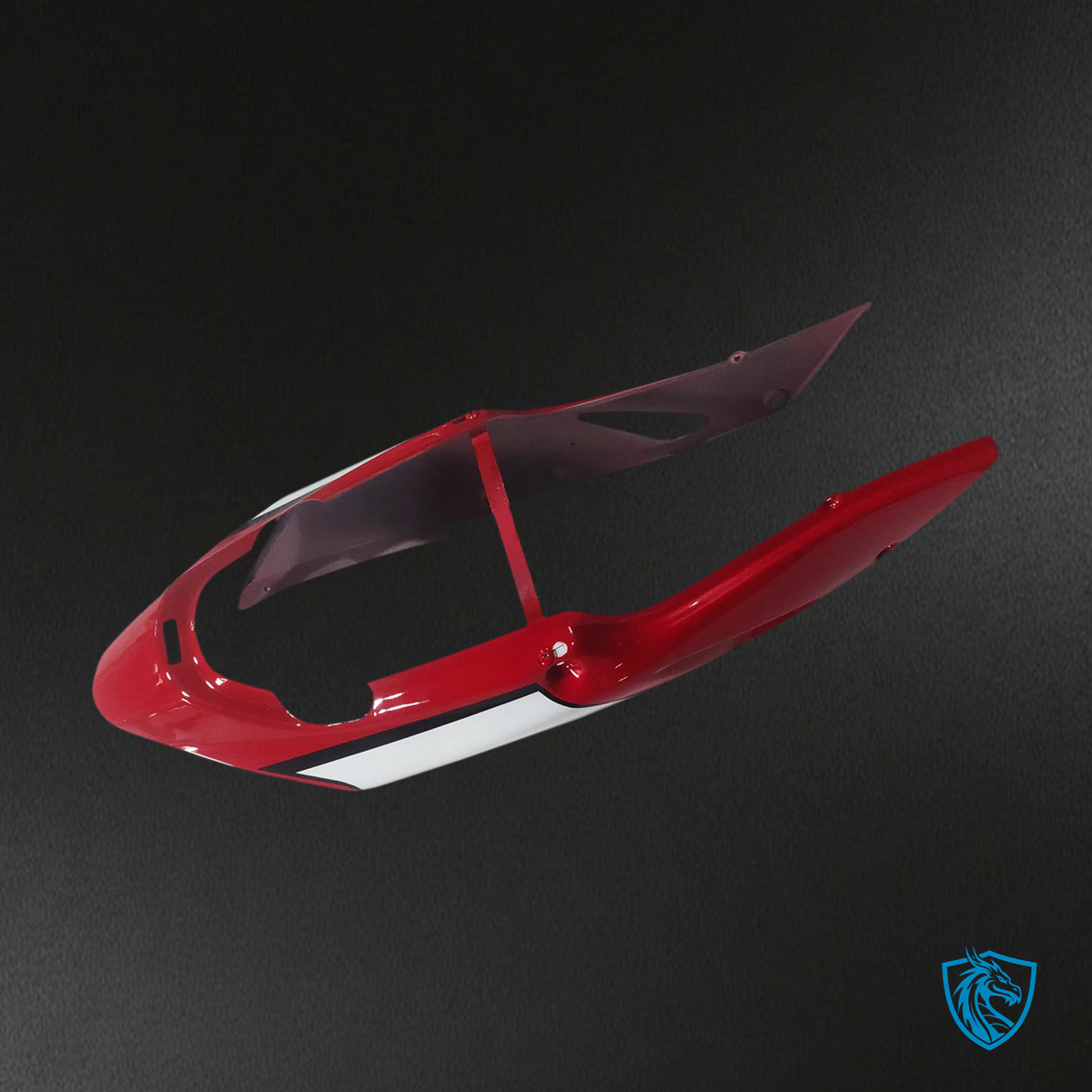 Honda VFR800 (1998-2001) Red & Black ABS Fairing Kit - Upper Fairing Detail