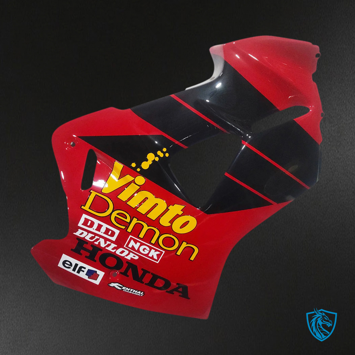 Honda VFR800 (1998-2001) Red & Black ABS Fairing Kit - Lower Fairing Detail