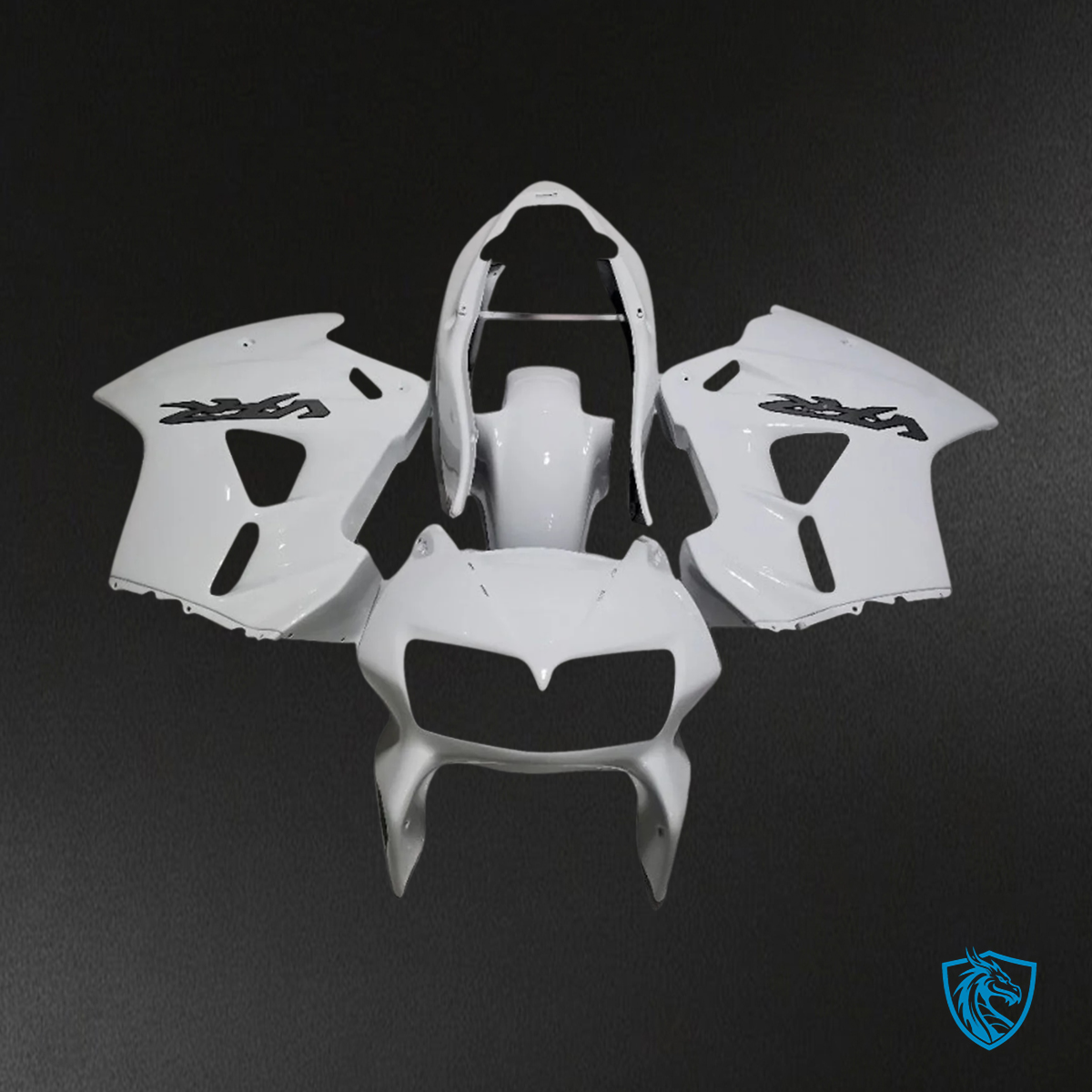 Honda VFR800 (1998-2001) White ABS Fairing Kit - Side View