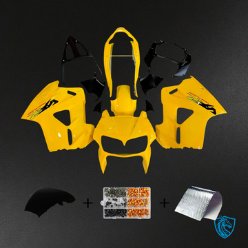 Honda VFR800 (1998-2001) Yellow ABS Fairing Kit - Front View