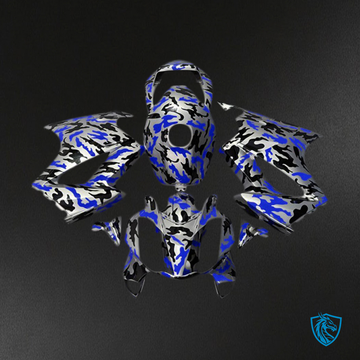 Honda VFR800 (2002-2012) Blue Camo - Replacement Motorcycle Fairings Kit