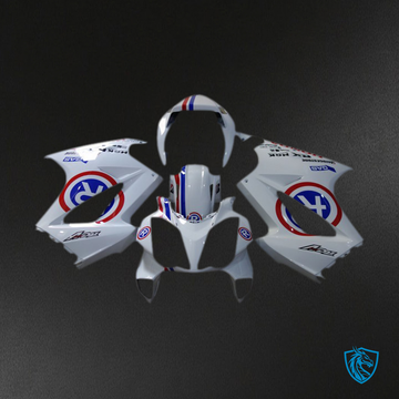 Honda VFR800 (2002-2012) White Custom R Fairing Kit - Aftermarket ABS Bodywork