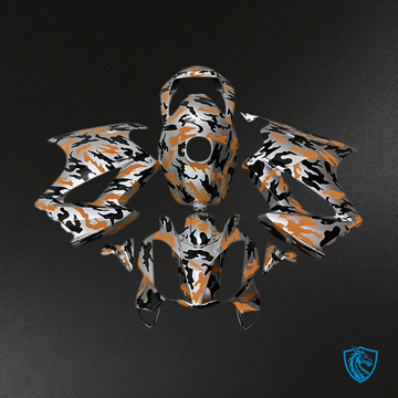 Honda VFR800 (2002-2012) Orange Camouflage Motorcycle - Fairing Kit | ABS Bodywork