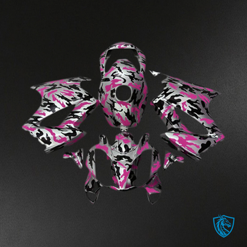 Honda VFR800 (2002-2012) Pink Camouflage Motorcycle - Custom ABS Fairing Kit