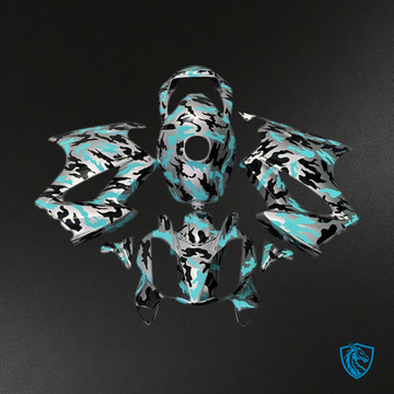 Honda VFR800 (2002-2012) Teal Camouflag - Fairing Kit | ABS Bodywork