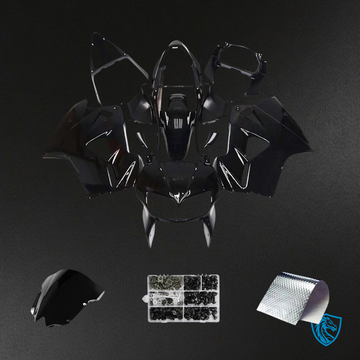 Honda VFR800 (2002-2013) Black ABS Fairing Kit - Front View
