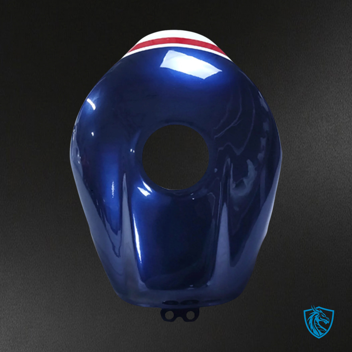 Honda VFR800 (2002-2013) Blue & White Style 1 ABS Fairing Kit - Additional Angle View