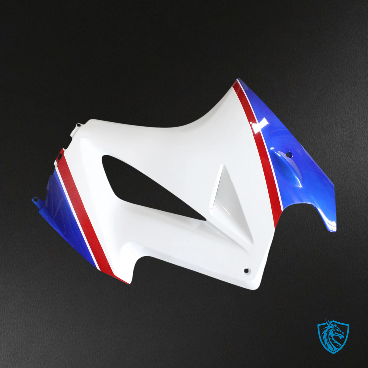 Honda VFR800 (2002-2013) Blue & White Style 3 ABS Fairing Kit - Additional Angle View