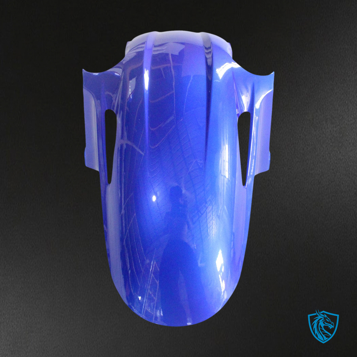 Honda VFR800 (2002-2013) Blue & White Style 3 ABS Fairing Kit - Side Panel View